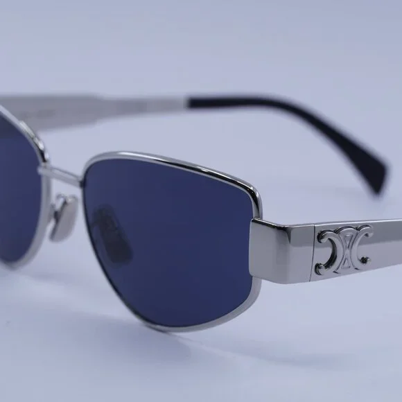 Celine CL40293U 16V Sunglasses Shiny Palladium Geometric  display picture 1